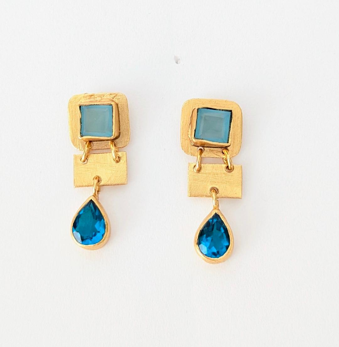 Pendientes SPRING Aguamarina e Apatita