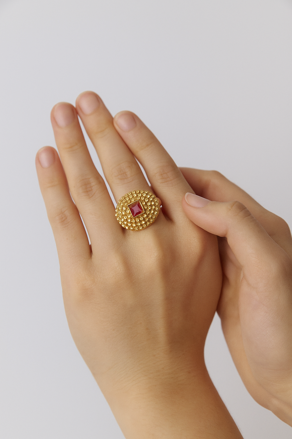 Anillo SAMARCANDA Turmalina rosa