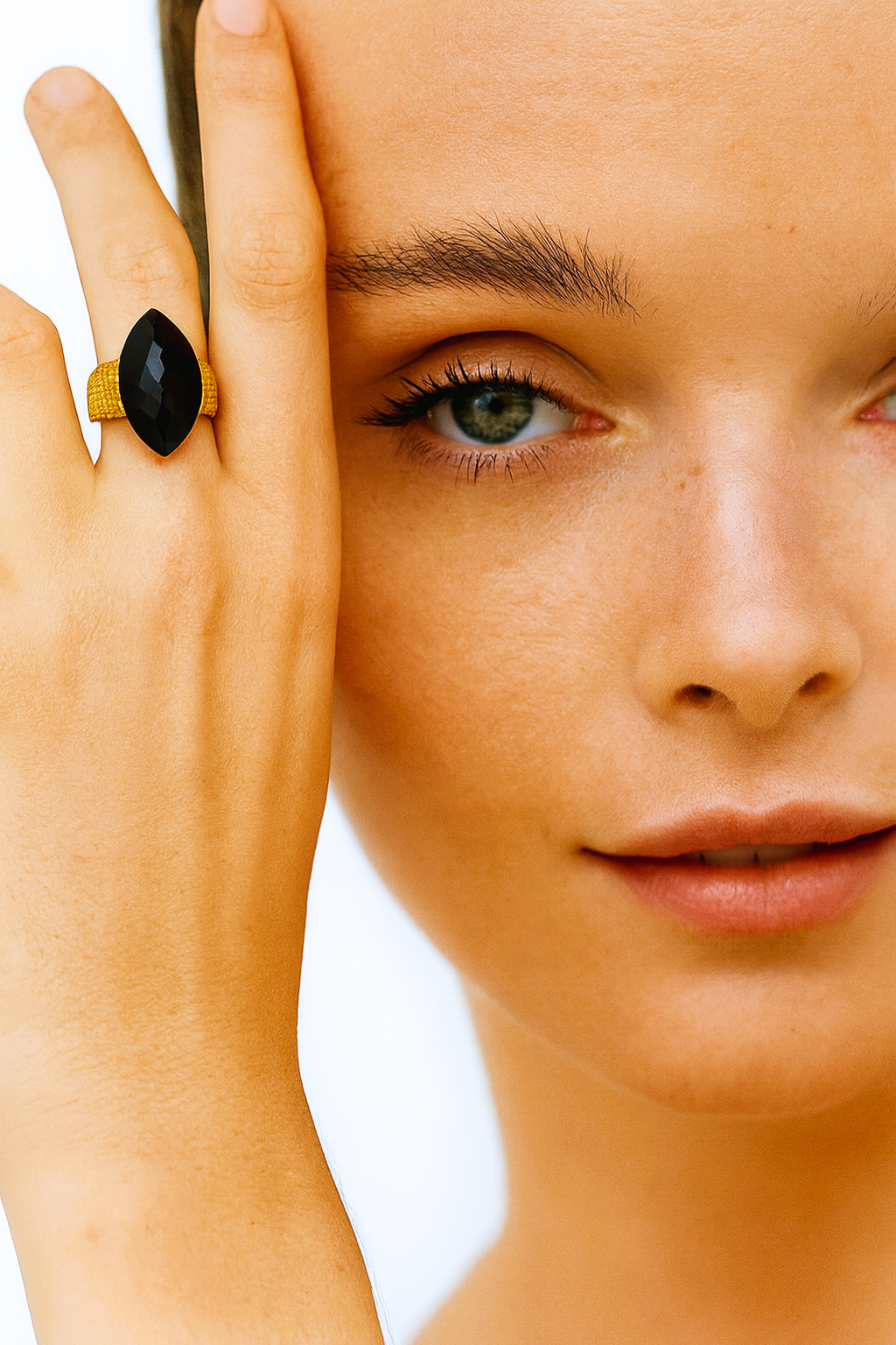 Anillo ADAGIO Cuarzo ahumado