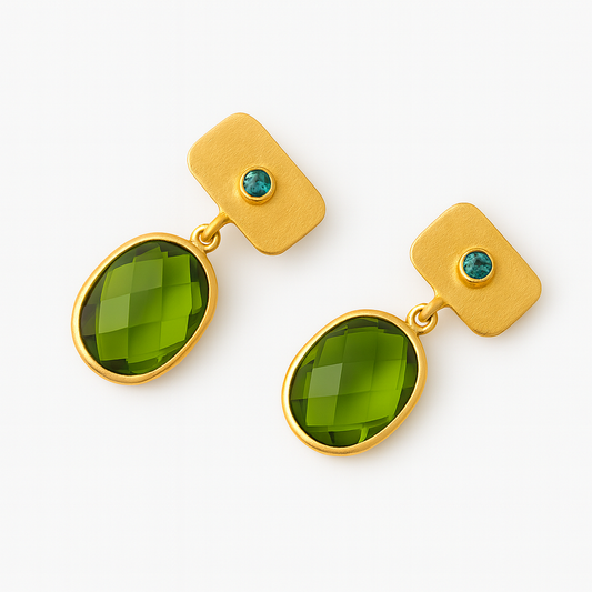 Pendientes SILK Peridoto