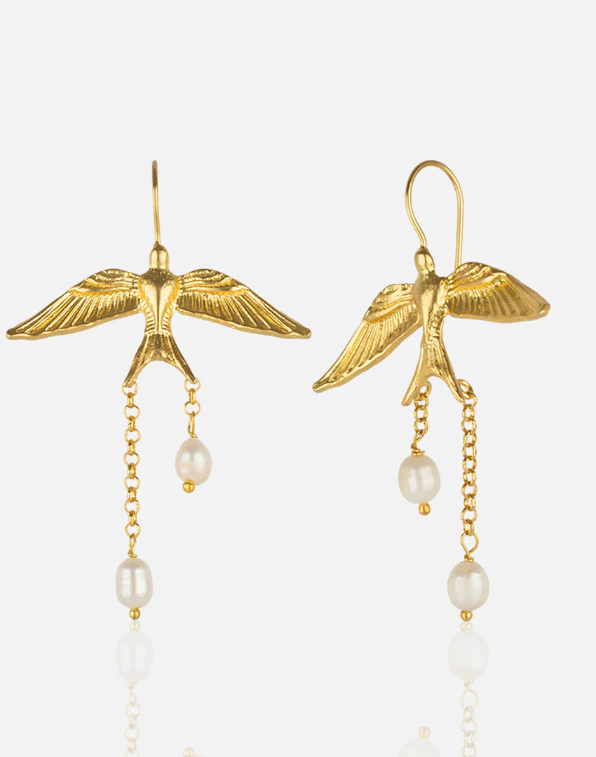 Pendientes largos PAX Perlas
