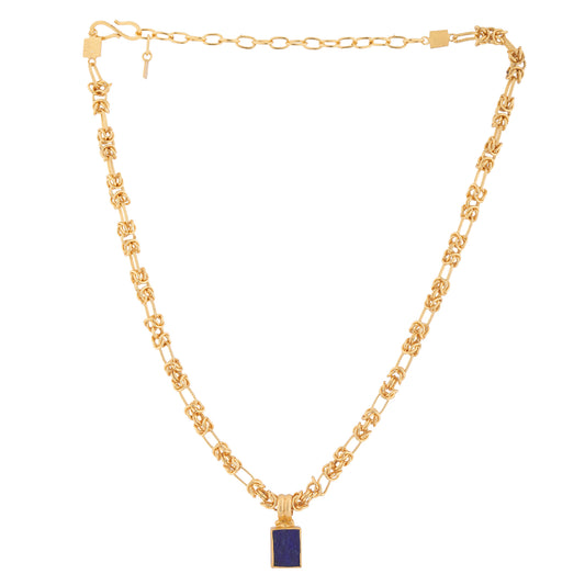 Collar AMULET Lapislázuli bruto