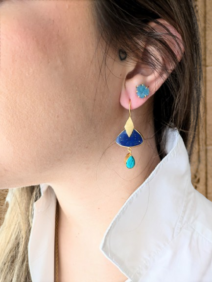 Pendientes PETRA Lapislazuli