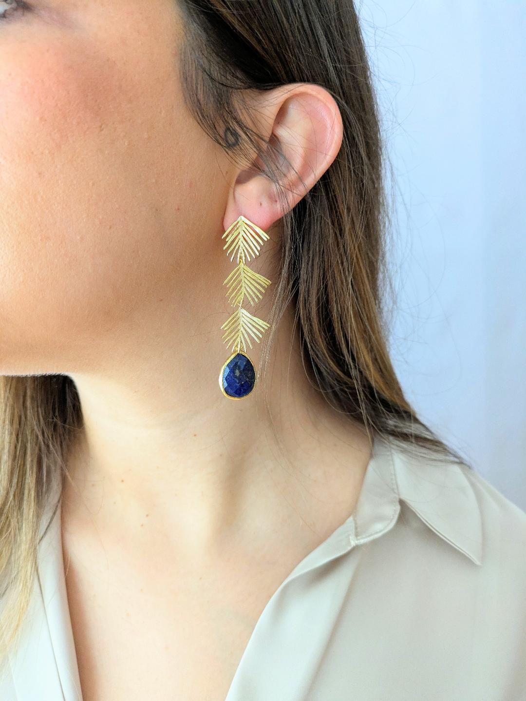Pendientes AMARANTA Lapislázuli