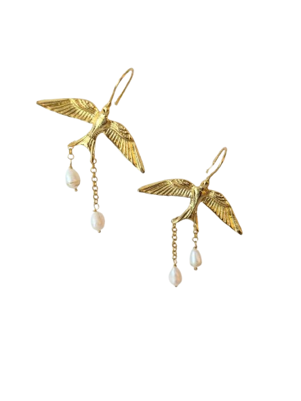 Pendientes largos PAX Perlas