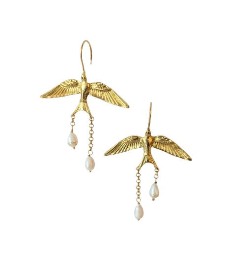 Pendientes largos PAX Perlas