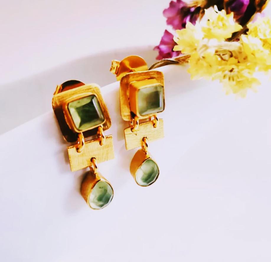 Pendientes SPRING Prehnita