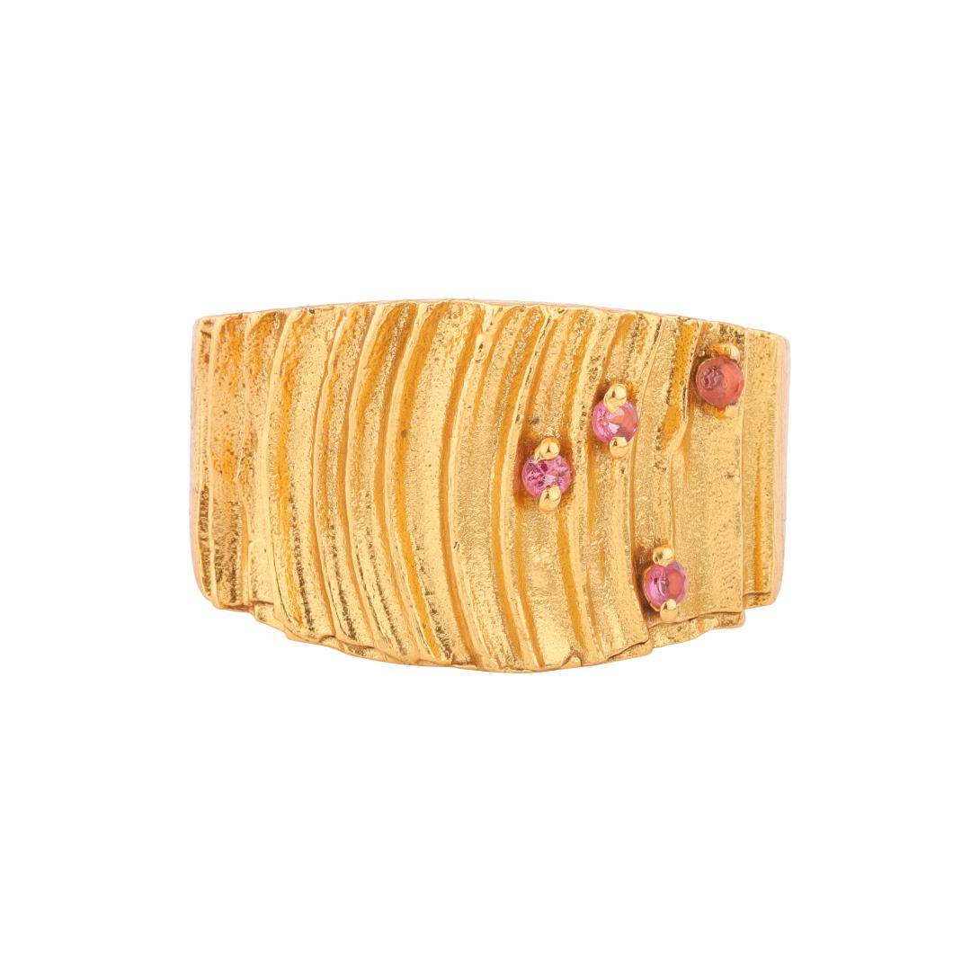 Anillo CONSTELACIÓN Turmalina rosa
