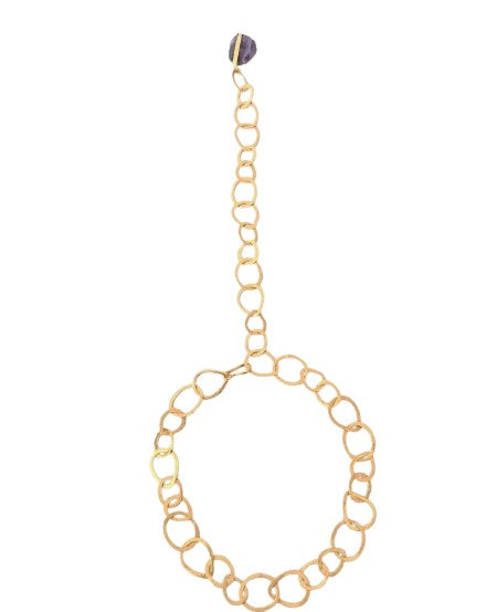Collar MULTIPOSICIÓN con Amatista bruta