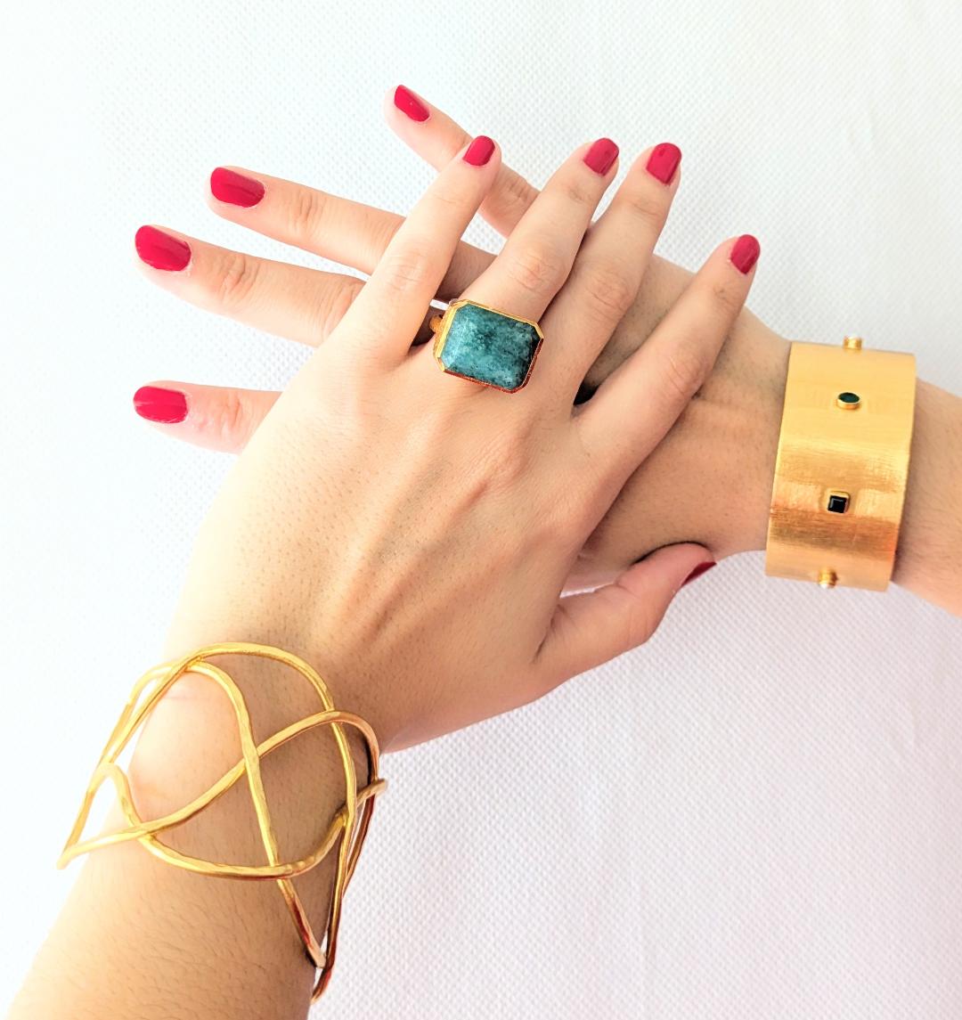 Anillo GALTA Amazonita