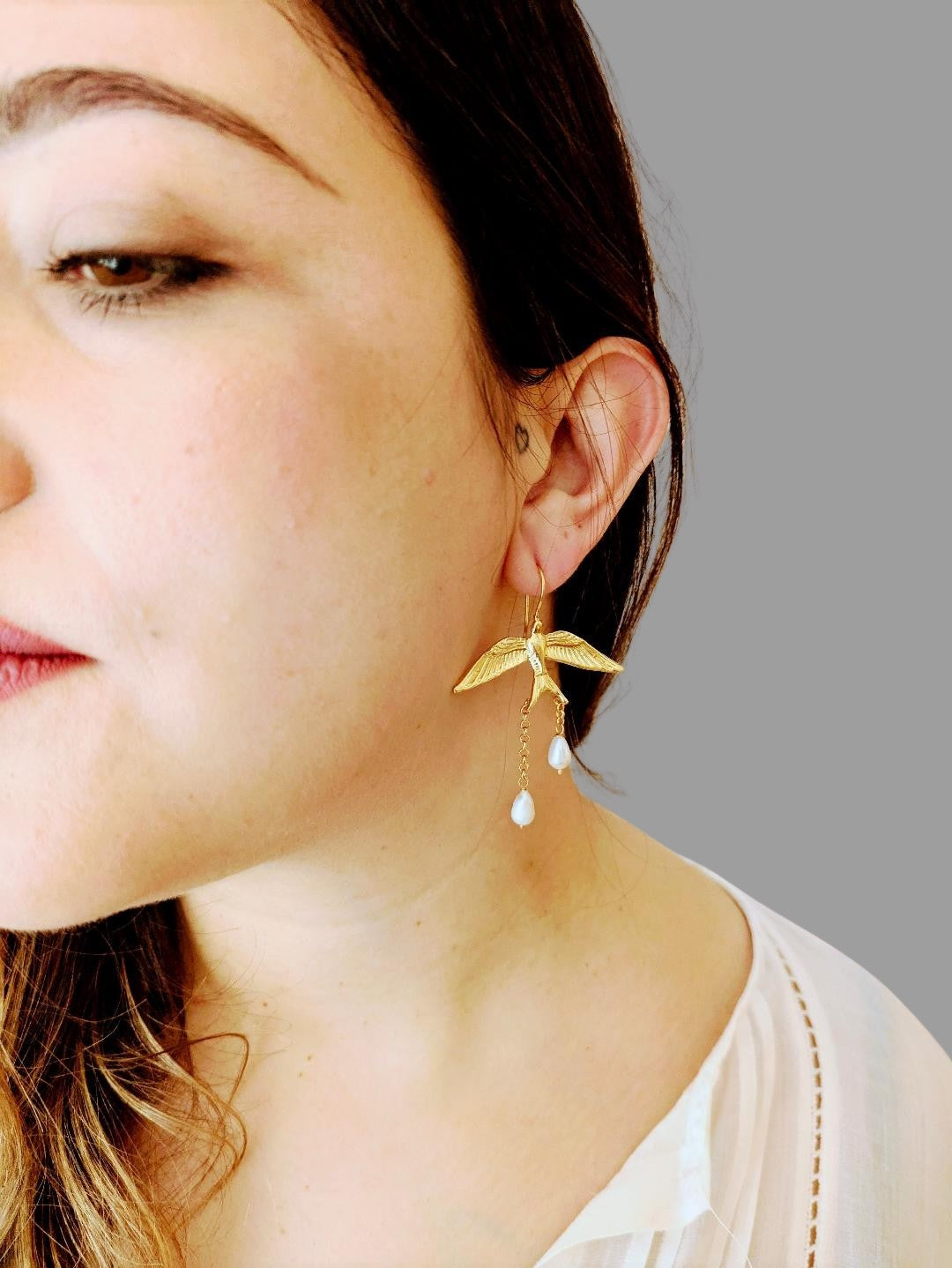 Pendientes largos PAX Perlas