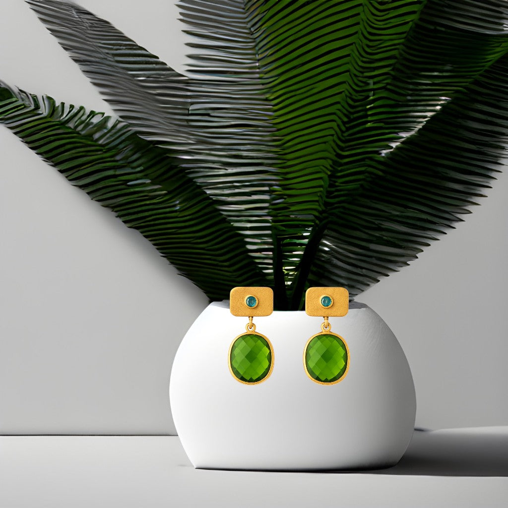 Pendientes SILK Peridoto