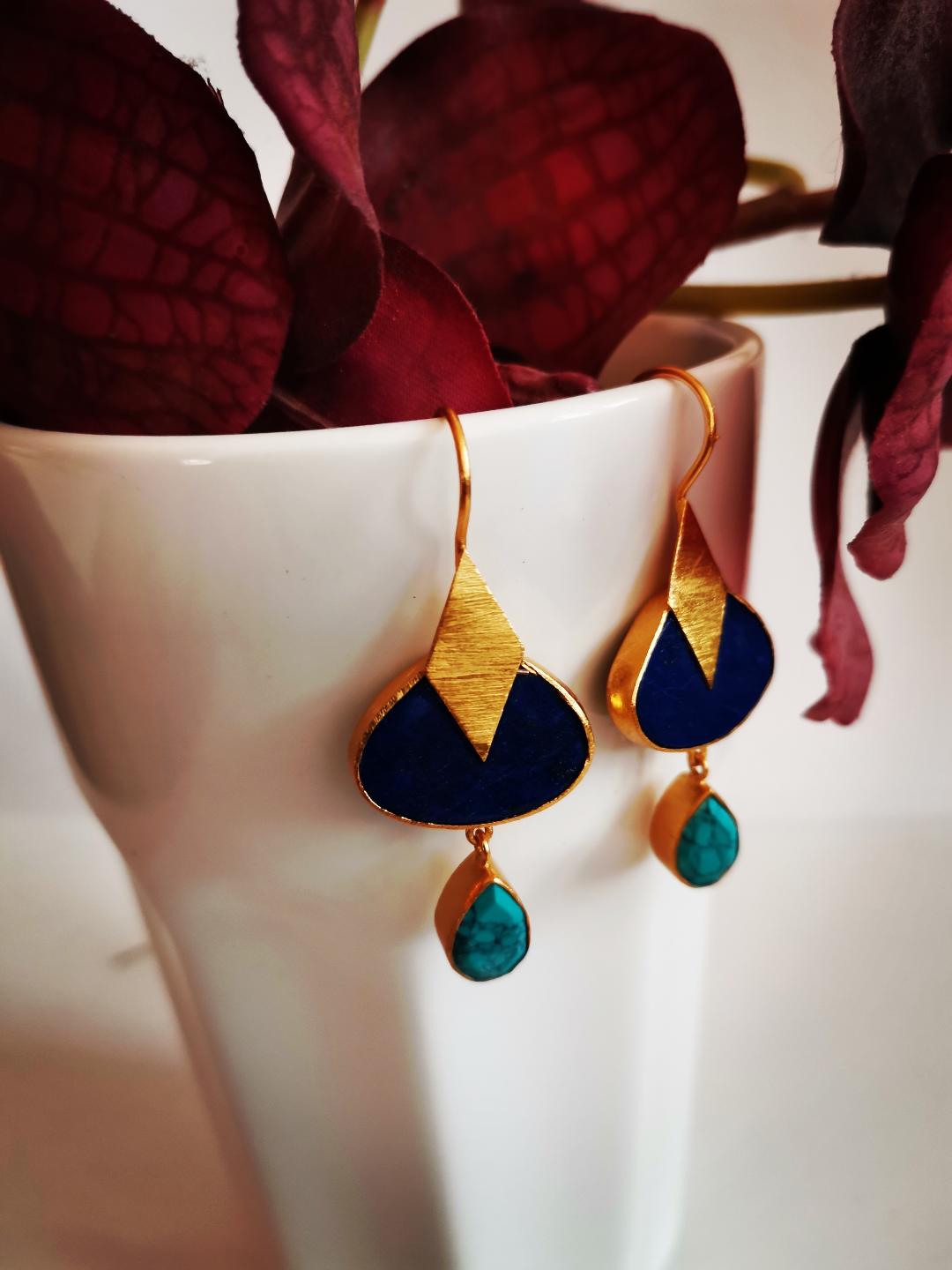 Pendientes PETRA Lapislazuli