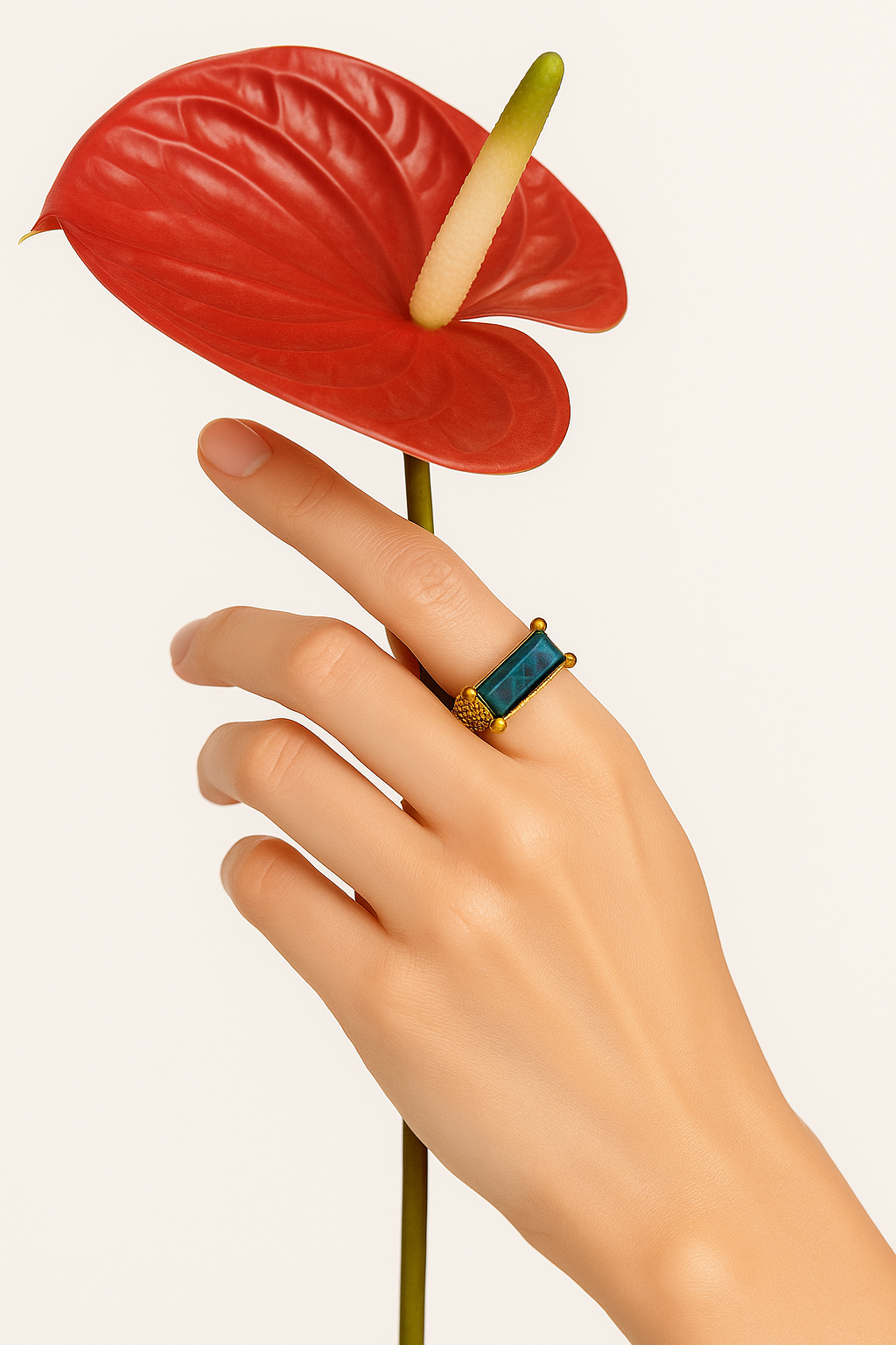 Anillo JAISALMER Labradorita