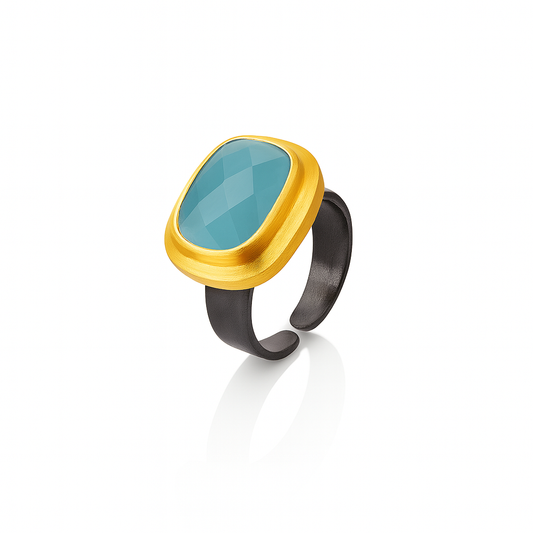 Anillo BANI AGUAMARINA