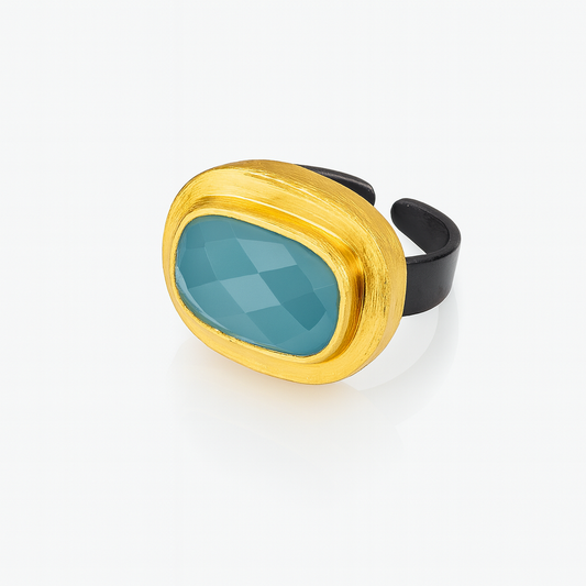 Anillo BANI AGUAMARINA