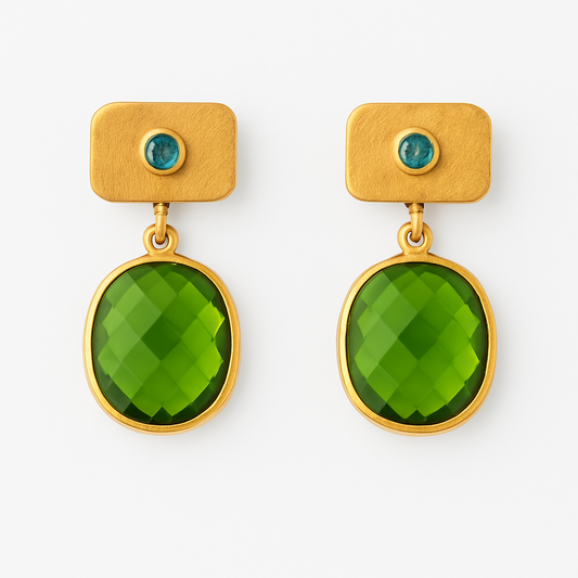 Pendientes SILK Peridoto