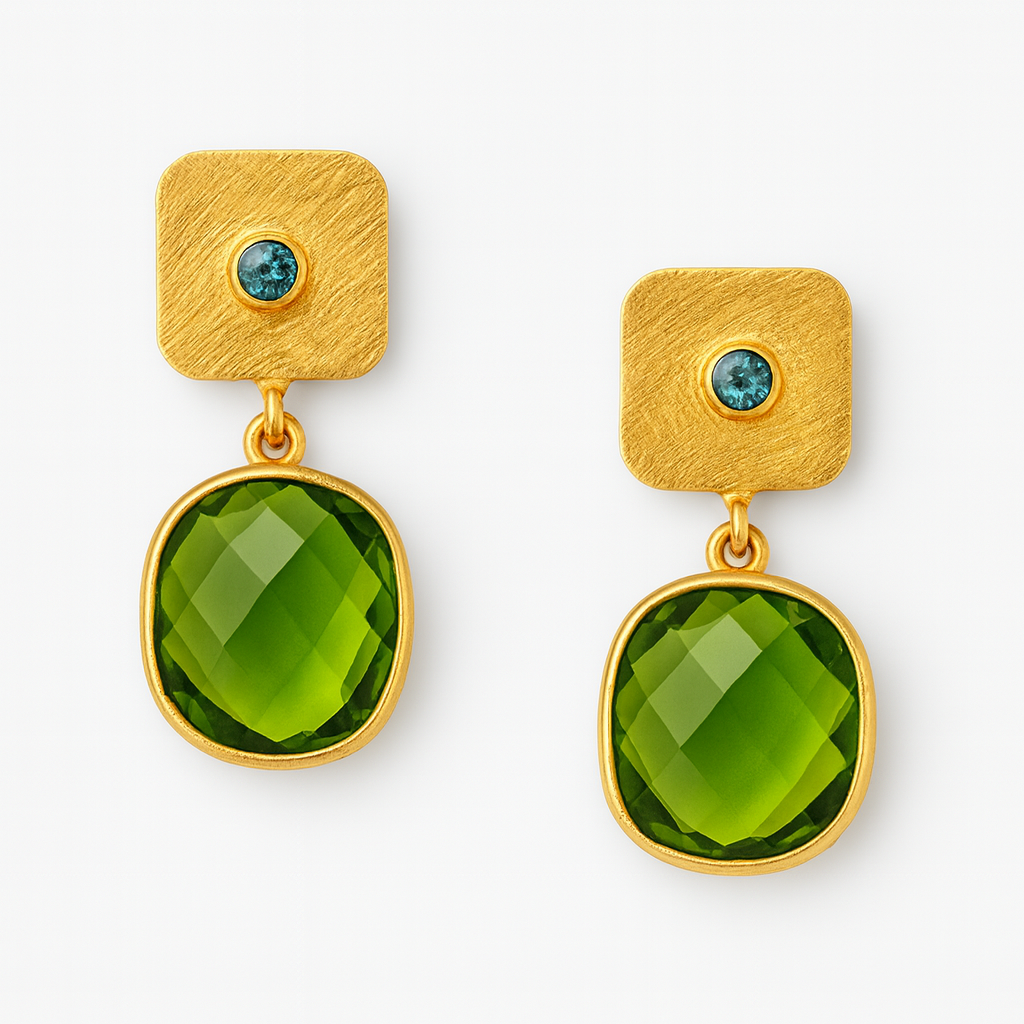 Pendientes SILK Peridoto