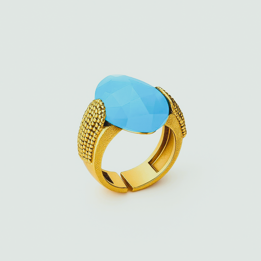 Anillo ADAGIO Topacio azul