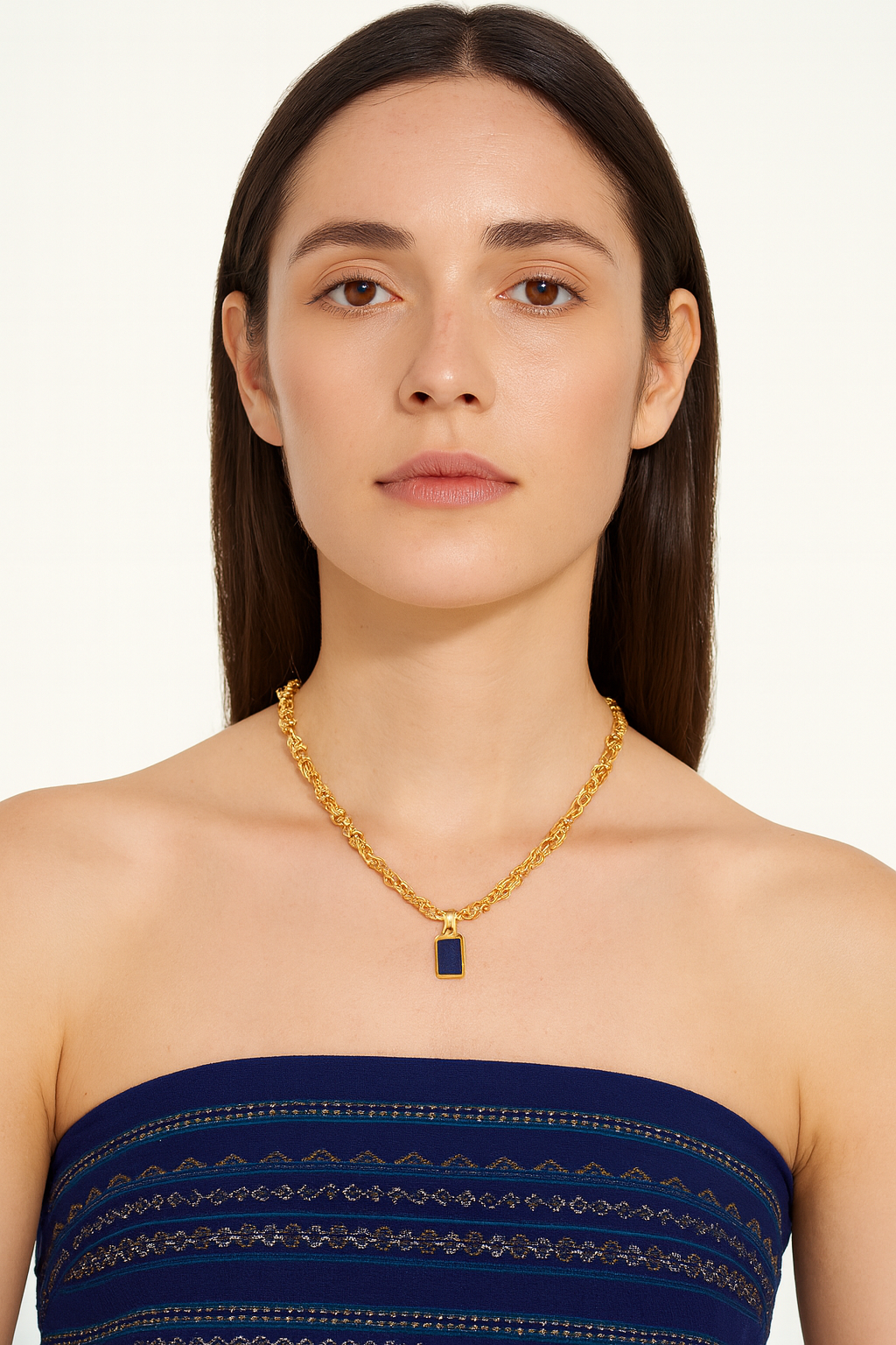 Collar AMULET Lapislázuli bruto