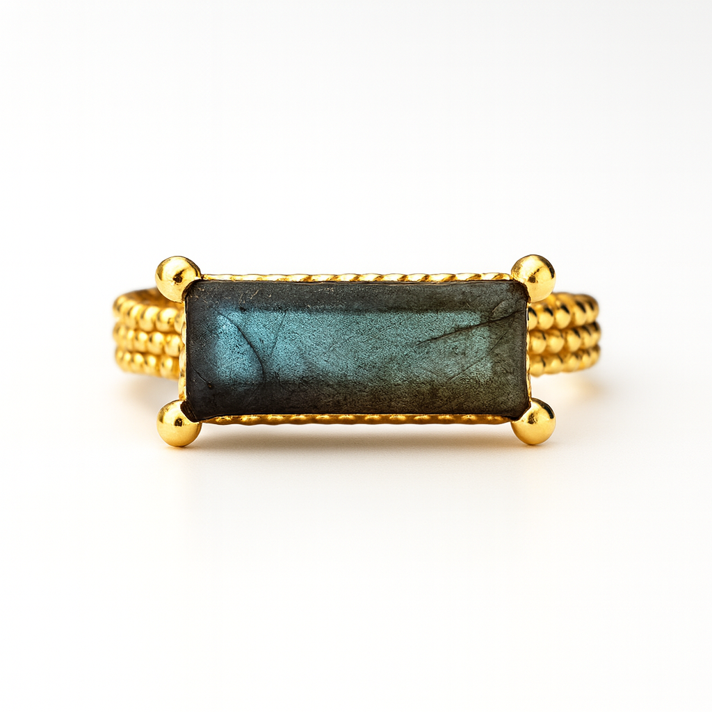 Anillo JAISALMER Labradorita