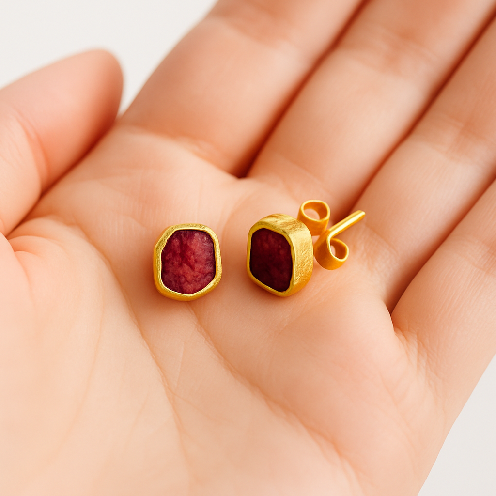 Pendentes ADELA Rubí bruto