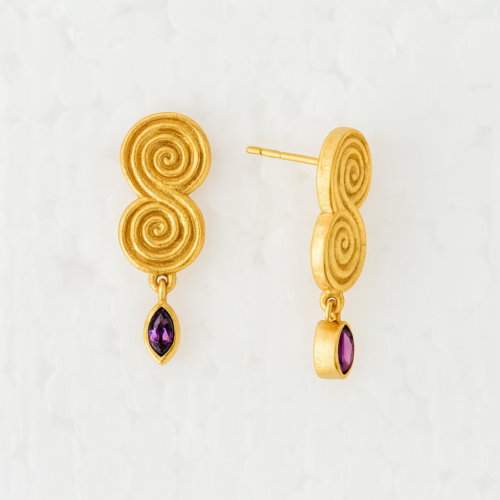 Pendientes GOBI Amatista