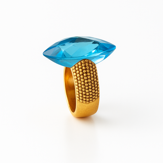 Anillo ADAGIO Topacio azul