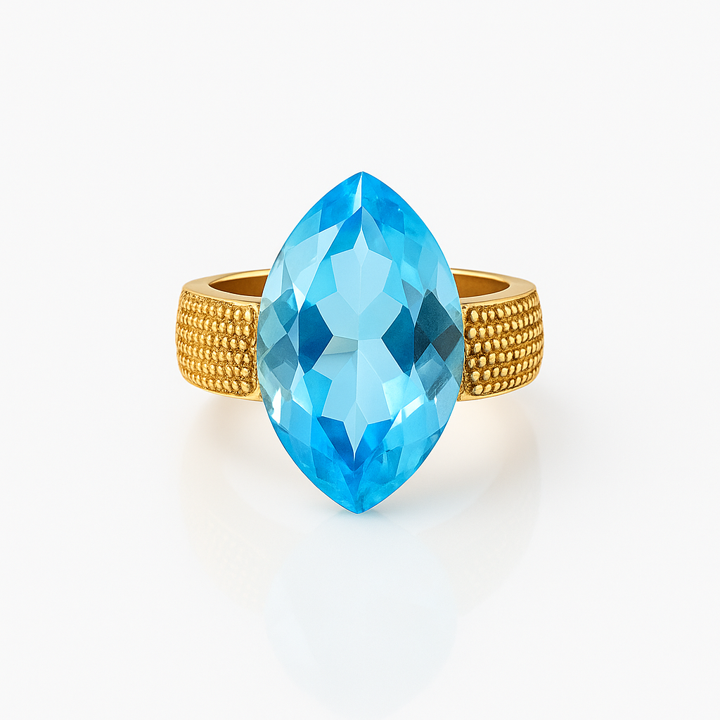 Anillo ADAGIO Topacio azul