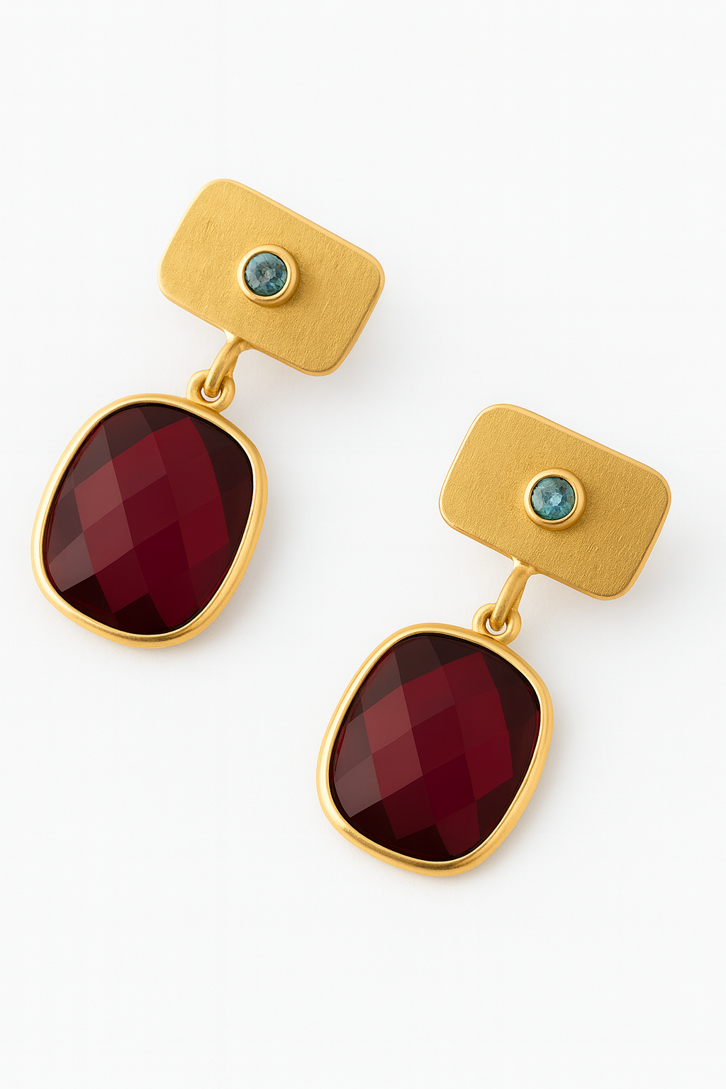 Pendientes SILK Granate