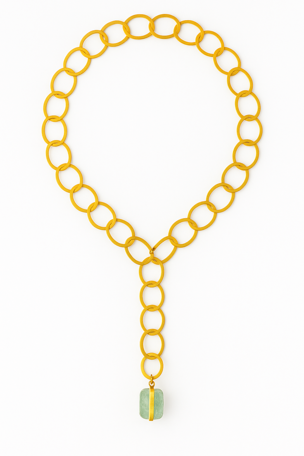 Collar MULTIPOSICIÓN con Aguamarina bruta