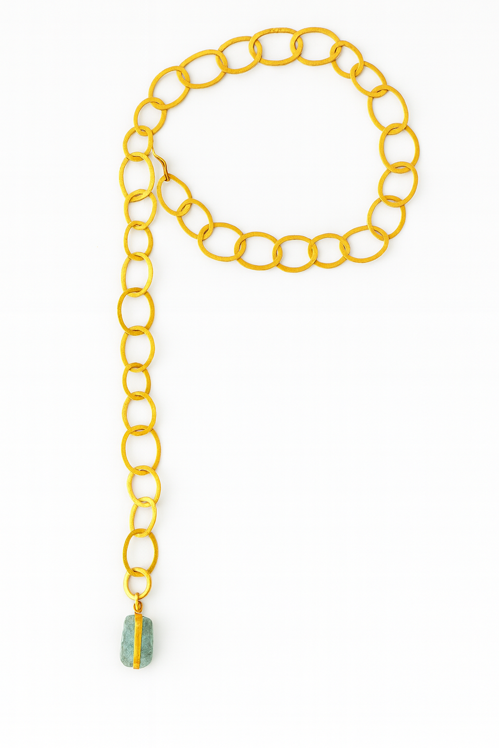 Collar MULTIPOSICIÓN con Aguamarina bruta