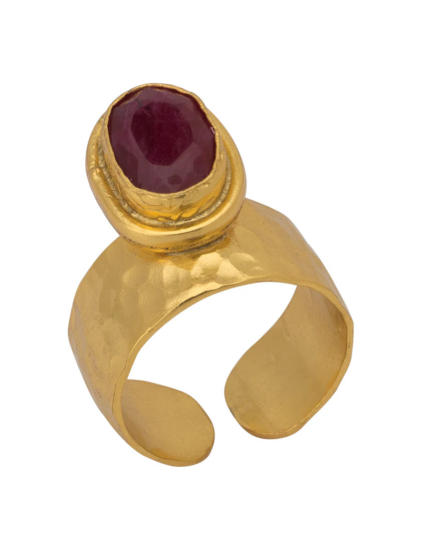 Anillo AURELIA Ruby corondam