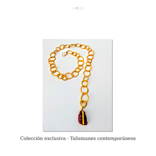 Collar MULTIPOSICIÓN con Rubí bruto