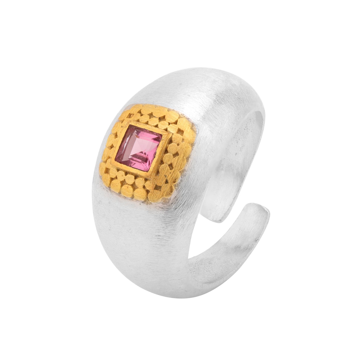 Anillo MÉDICE Turmalina rosa