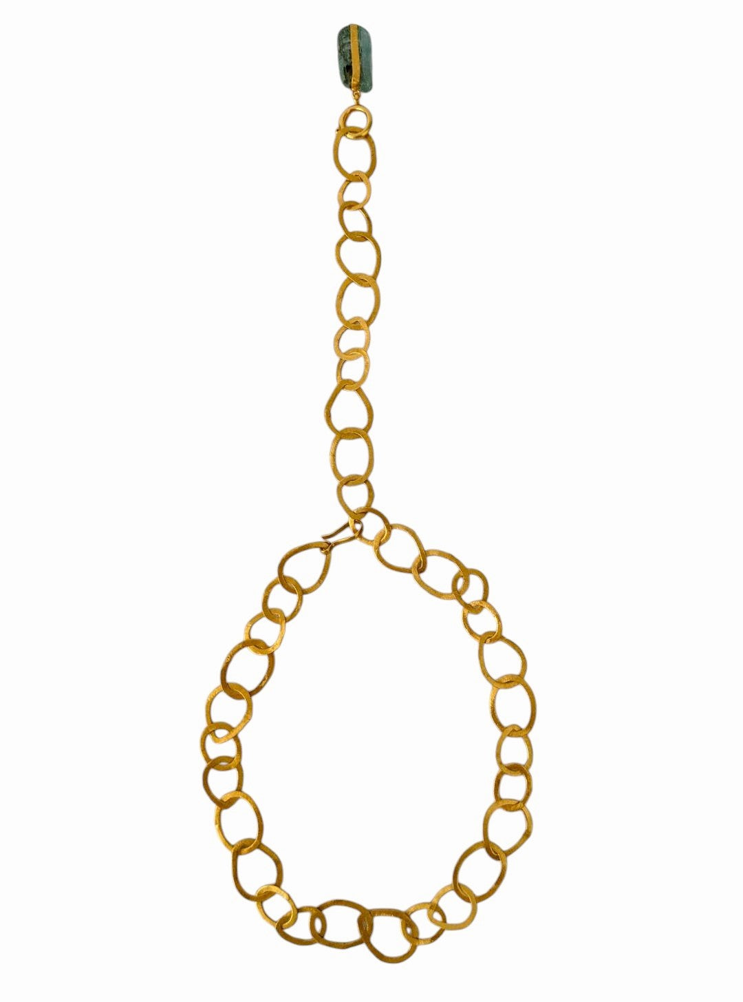 Collar MULTIPOSICIÓN con Aguamarina bruta